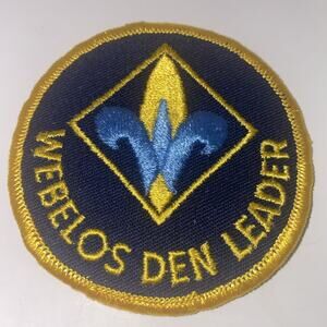BSA Vintage Webelos Den Leader Patch Late 1990’s